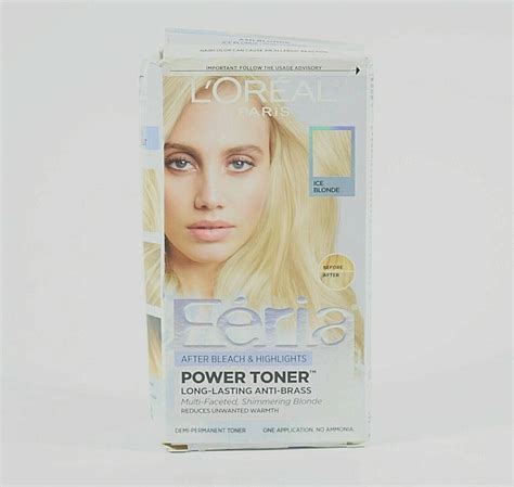 Loreal Feria Power Toner Anti Brass Demi Permanent Hair Toner ICE BLONDE EBay