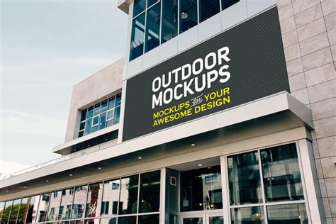 Free Download Shop Facade Logo Mockup Designhooks