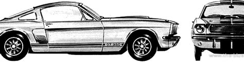 Ford Shelby Mustang Gt350 1966 Ford Drawings Dimensions