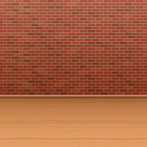 Brick Wall And Wooden Floor 1271080 Vector Art At Vecteezy