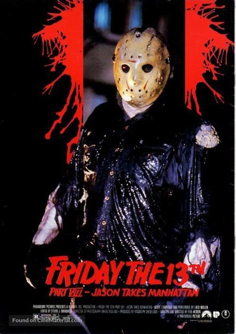 Friday The 13th Part Viii Jason Takes Manhattan 1989 International Movie Poster