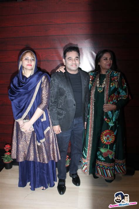 Now they have two daughters kathija and raheema and a. Javed Akhtar Birthday Bash -- Saira Banu, AR Rahman and ...