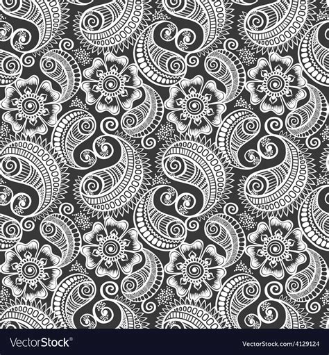 Seamless Elegant Paisley Pattern Royalty Free Vector Image