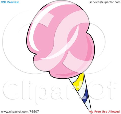 Royalty Free Rf Clipart Illustration Of Pink Cotton Candy On A