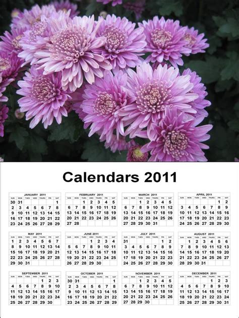 wallalaf calendar 2011 printable one page