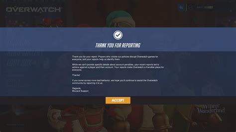 Overwatchs In Game Report Notification Is Now Live Heres How It