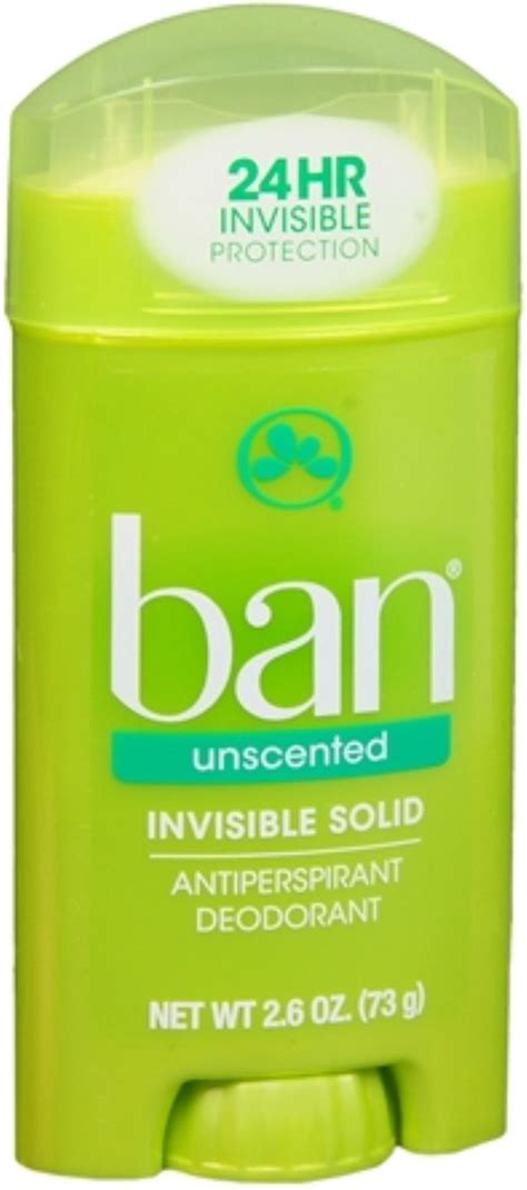 Ban Anti Perspirant Deodorant Invisible Solid Unscented 260 Oz Pack