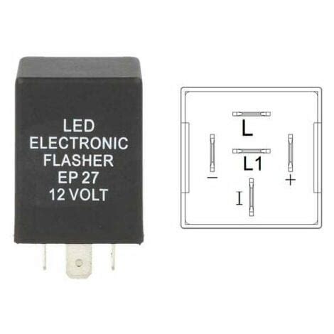 Flasher Led Lampeggiatore Rele Relay 5 Pin EP27 12V Per Frecce Led Ford