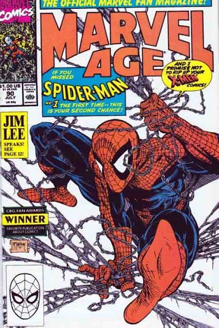 Marvel Age 90 Jim Lee Speaks On Page 12 Cover Art By Todd Mcfarlane