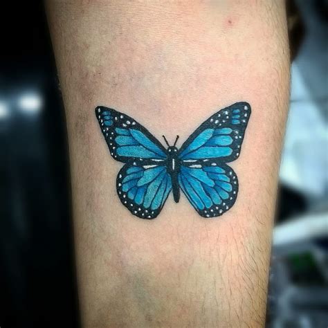 1.1 monarch butterfly tattoo designs. Blue butterfly - Blue Butterfly Tattoo on Forearm #tattoo ...