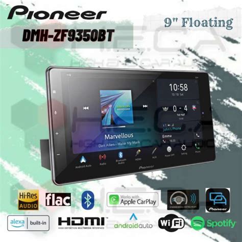 Promo Pioneer Dmh Zf9350bt Floating Head Unit 9 Inch Single Din Layar