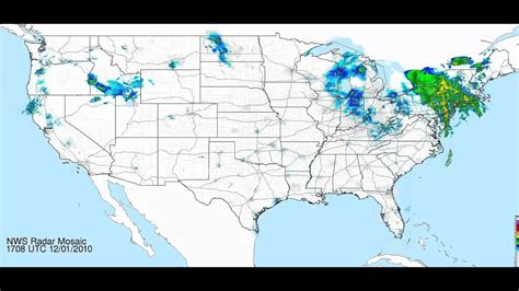 For example, regions of yellow on the radar image indicate moderate rainfall. Time-lapse of US national radar map - YouTube