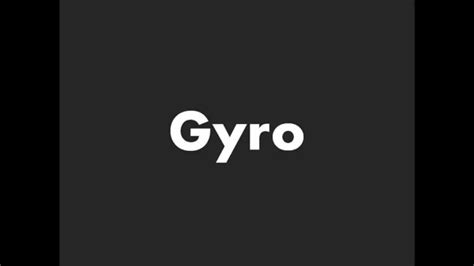 How To Pronounce Gyro Youtube