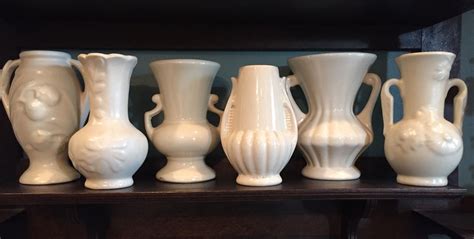 Small Vintage White Pottery Vases From My Collection All Less Than 55