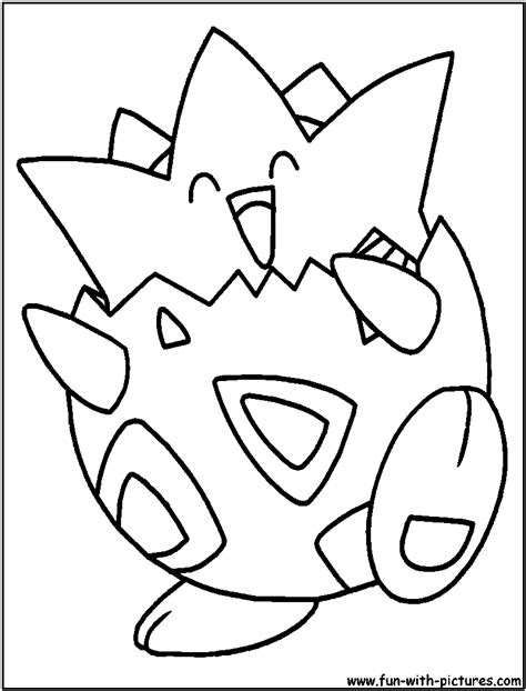 Togepi Coloring Page Pokemon Sketch Pokemon Drawings Cartoon Drawings
