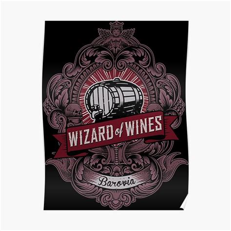New Wizard Of Wine Barovia Winemaker Poster By Aftalnoran Redbubble