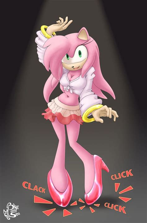 Commission Tap Dancing Amy By Blue Paint Sea Amy The Hedgehog Amy