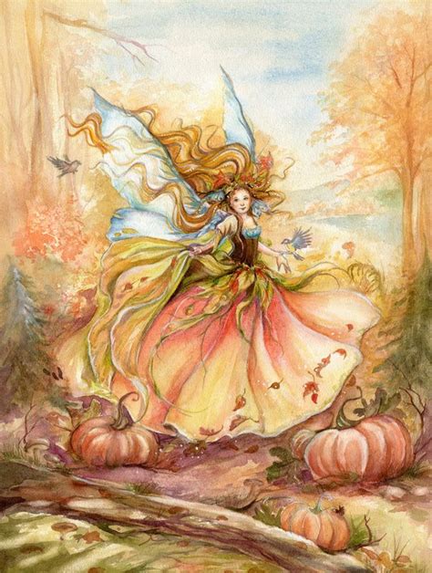 688 Best Fall Fairies Images On Pinterest Faeries Fairy Art And