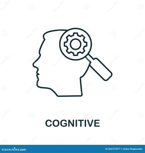 Cognitive Icon Line Style Element From Life Skills Collection Thin