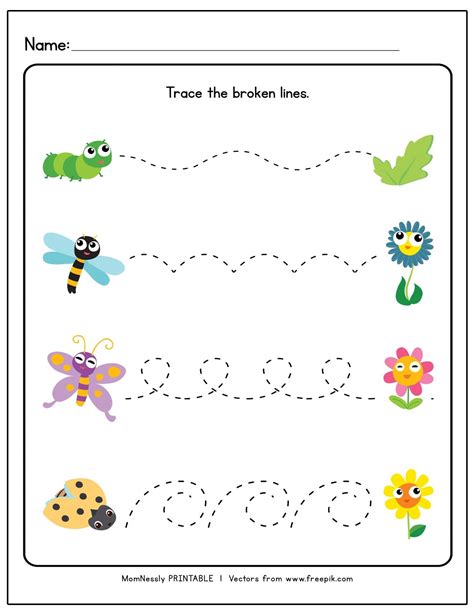 Preschool Line Tracing Worksheets Alphabetworksheetsfreecom Free And