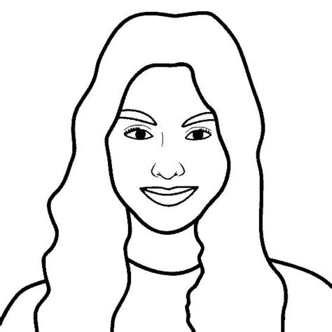Olivia Rodrigo Sketch Coloring Page Free Printable Coloring Pages For