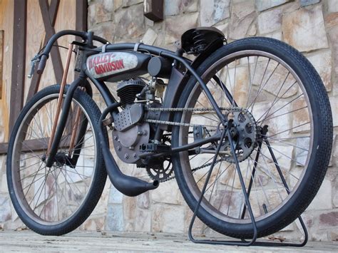 Harley Davidson Antique Board Track Vintage Racer Cafe Pre War Bicycle