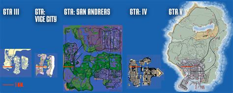 Así Son Los Mapas De Las Ciudades De Gta Comparados