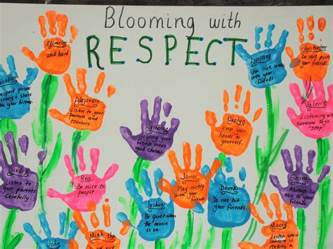 Blooming with respect bulletin board. | Spring bulletin boards, Spring