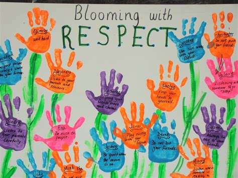 Blooming With Respect Spring Bulletin Board Idea Spring Bulletin