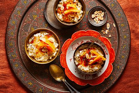 Chicken shawarma meatballs in tomato sauce. Brûléed Middle Eastern Rice Pudding - Cater Care