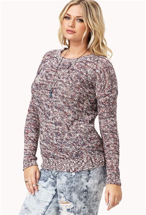 Lyst Forever 21 Plus Size Cozy Marled Sweater