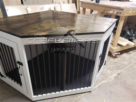 Simple diy crate coffee table. Corner Door Kennel | Etsy | Coffee table dog crate, Diy ...