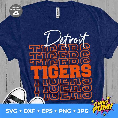 Detroit Tigers SVG MLB Baseball Team T Shirt Design SVG Cut Files Cricut