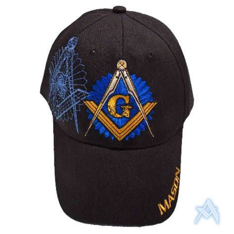 Starburst Masonic Cap Adjustable Hat Masonic Baseball Cap