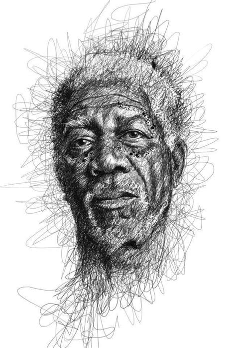 Picasso is now regarded as one of the artists who most defined the revolutionary developments in the plastic arts in the opening decades of the 20th century. "Morgan Freeman" - Expressive Ballpoint Pen drawing by ...