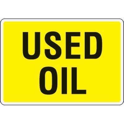 Eco Friendly Signs Used Oil Seton Canada