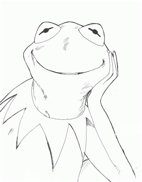 Kermit The Frog Coloring Page Coloring Home