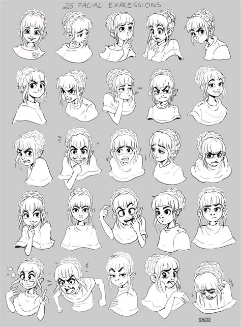 Dagmara Darsicka Facial Expressions Expression Sheet Cartoon Expression Facial Expressions