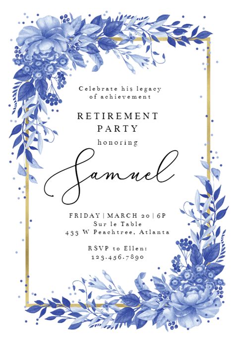 Saying goodbye is the hardest thing for any person. Retirement & Farewell Party Invitation Templates (Free ...