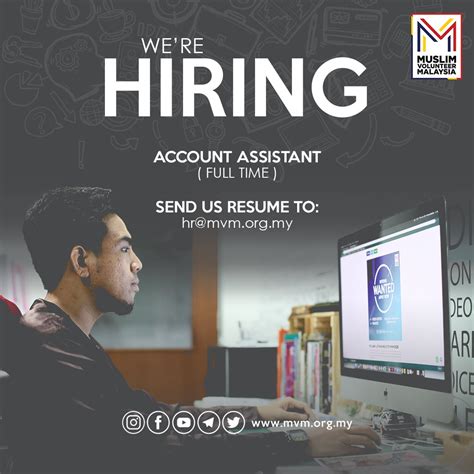 The average salary for a accounts assistant is rm 26,955 per year in malaysia. #DITUTUP - Sertai Kami : Account Assistant (Full Time ...