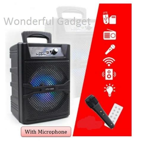 Super Bass Karaoke Wireless Bluetooth Speaker Kts 1090abcd 8 Inch