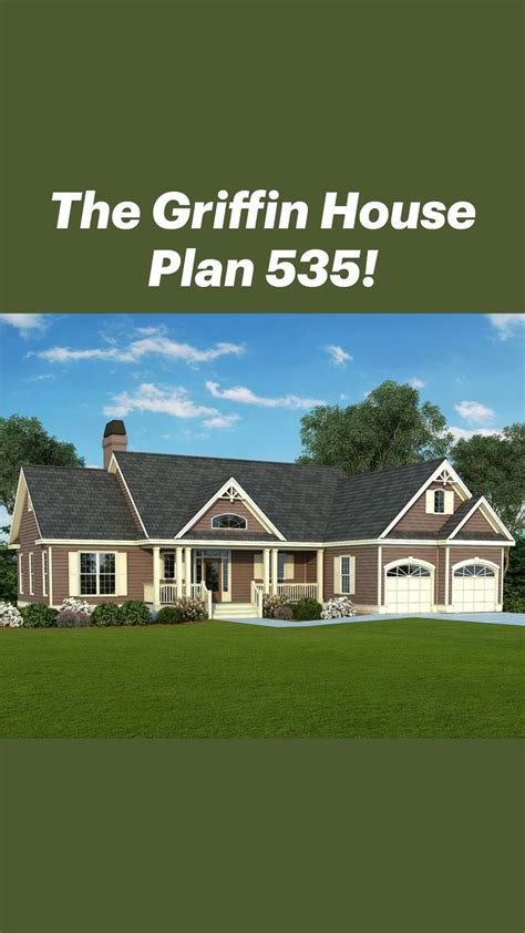 The Griffin House Plan 535 House Plans Craftsman House Plan Ranch