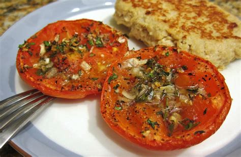 The Vegan Chronicle Roasted Tomatoes With Shallots And Herbs