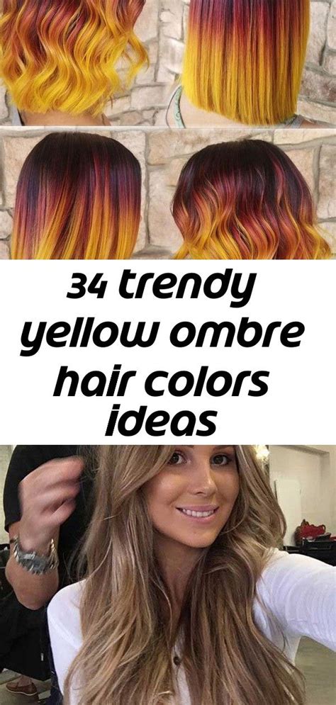 34 Trendy Yellow Ombre Hair Colors Ideas Hair Color