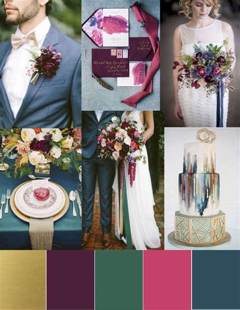 Jewel Toned Color Palette Fall Wedding Color Palette Wedding Colors