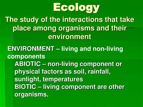 Ppt Ecology Powerpoint Presentation Free Download Id2989211