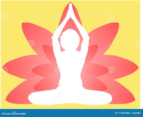 Yoga Day Meditation Parvastasna Pose Banner Against Pink Lotus Petals