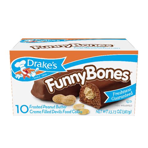 Drakes Funny Bones Snack Cakes 1303 Oz 10 Ct Donuts And Snack Cakes