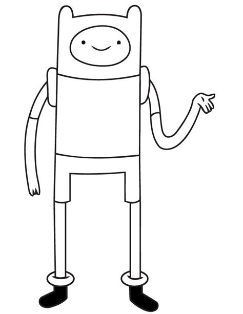Finn From Adventure Time Coloring Page Adventure Time Coloring Pages