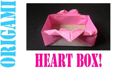 How To Make An Origami Valentines Day Heart Box Tcgames Hd